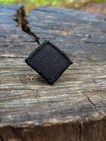 Trailbound Grey Diamond Embroidered Velcro Patch