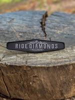 Stealth Grey Ride Diamonds Velcro Patch Hexagon