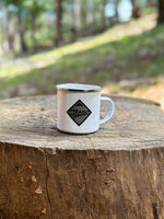 Tin Campfire Mug TB Grey Diamond Logo