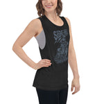 Side Hill or Die Ladies Muscle Tank