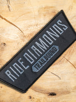 Stealth Grey Ride Diamonds Velcro Patch