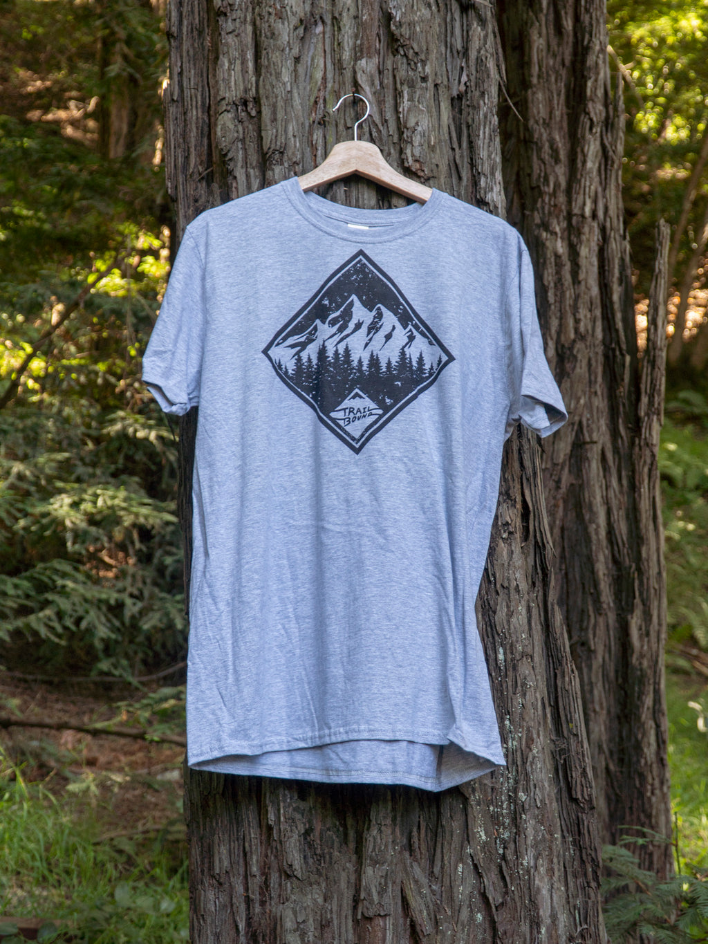 Mountain Tree Shirt Light Grey