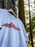 Ride Diamonds Topo Mtns T Shirt Grey