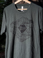 Mountain Topo Lines Hex Shirt