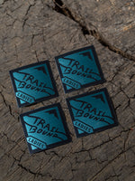 Trailbound Ladies Aluminum Sticker Small 4 pack