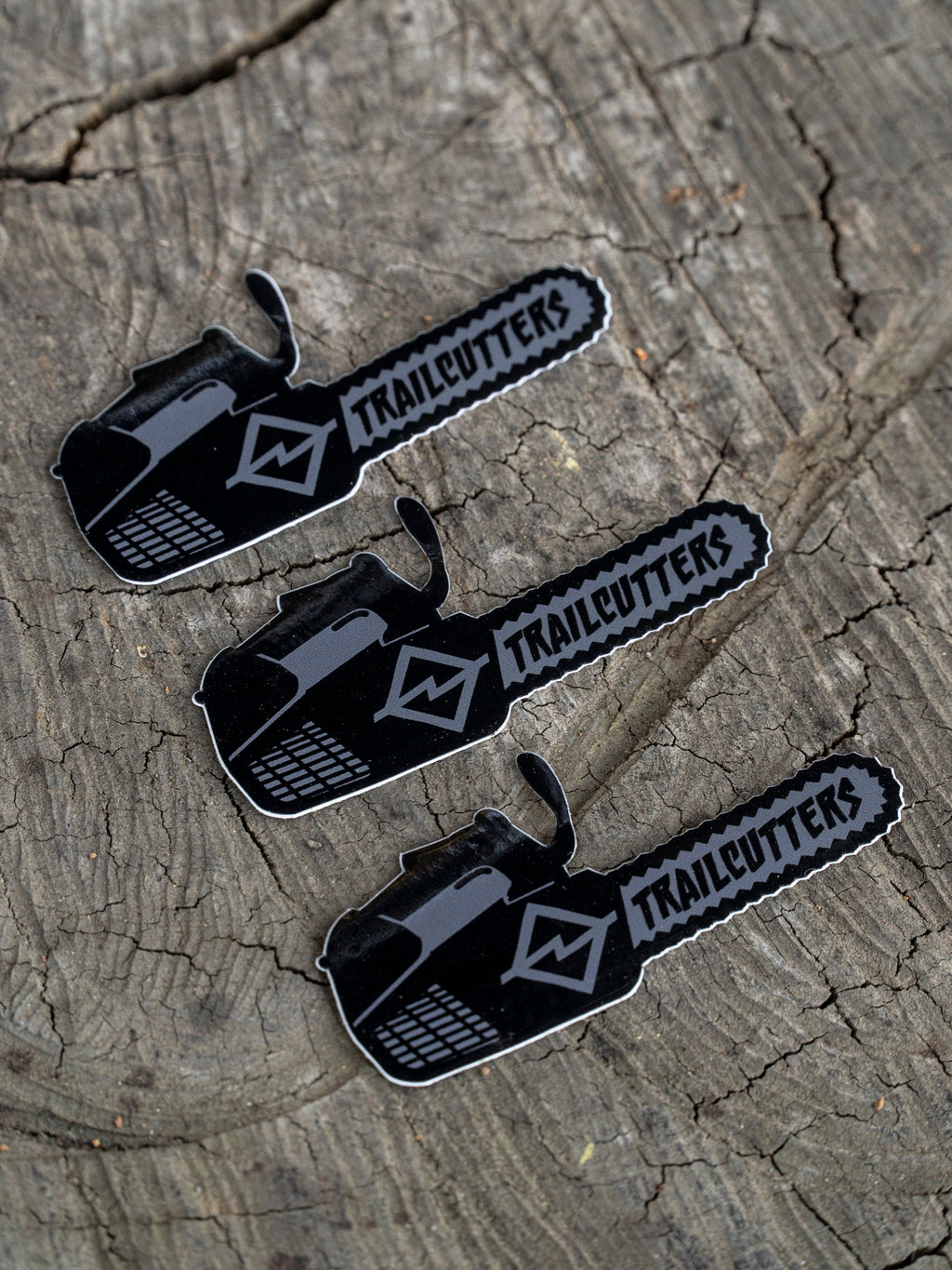 Trailcutters Chainsaw Stickers 3 Pack
