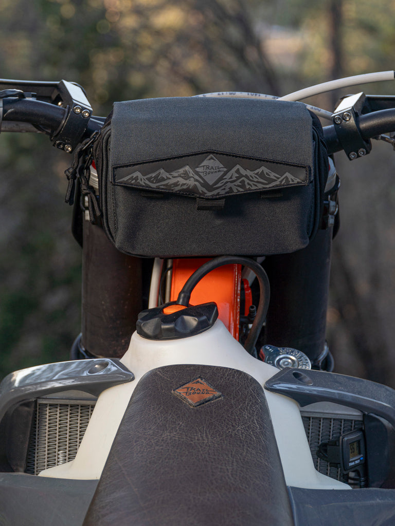 best bar bag for gravel bike Pad Pack Medium 2 Pocket Handlebar Bag – Trailboundco