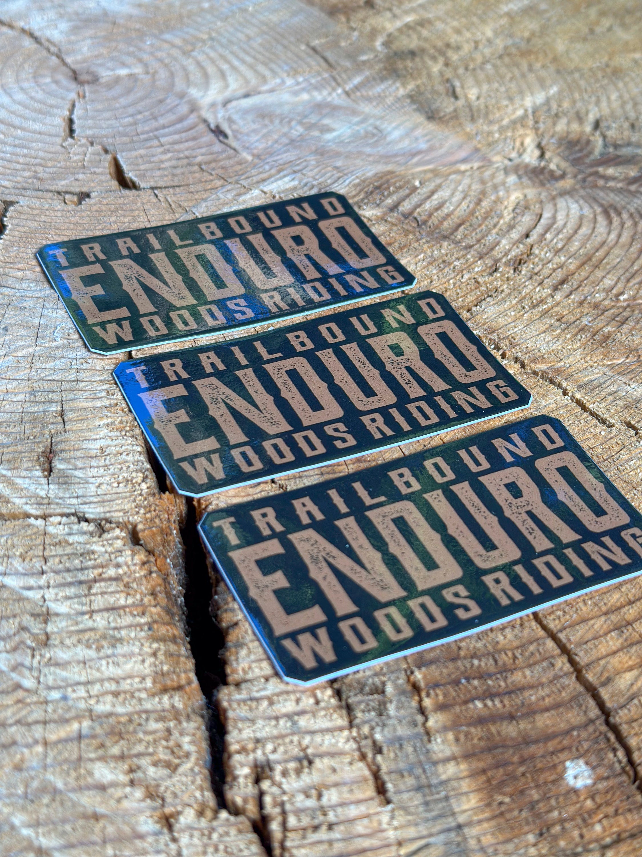 Enduro Woods Riding Sticker 3 pack