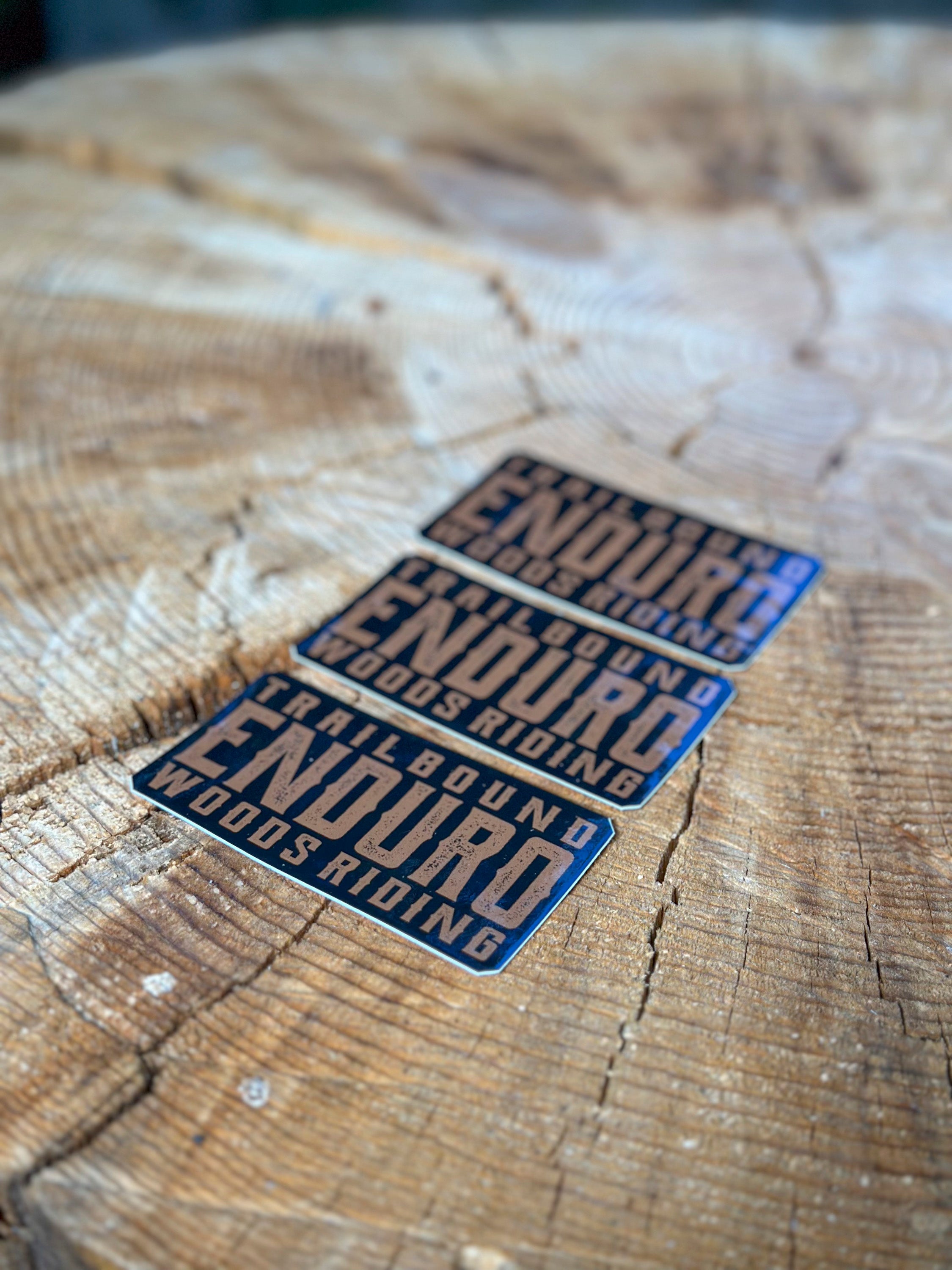 Enduro Woods Riding Sticker 3 pack