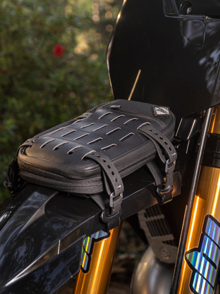 アクセサリー blooper back packs bike front organizer Front Fender Bag Large Expandable – Trailboundco