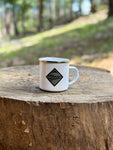Tin Campfire Mug TB Grey Diamond Logo