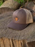 Brown N Orange Hat