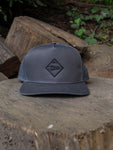 Grey Black Diamond Outline Hat