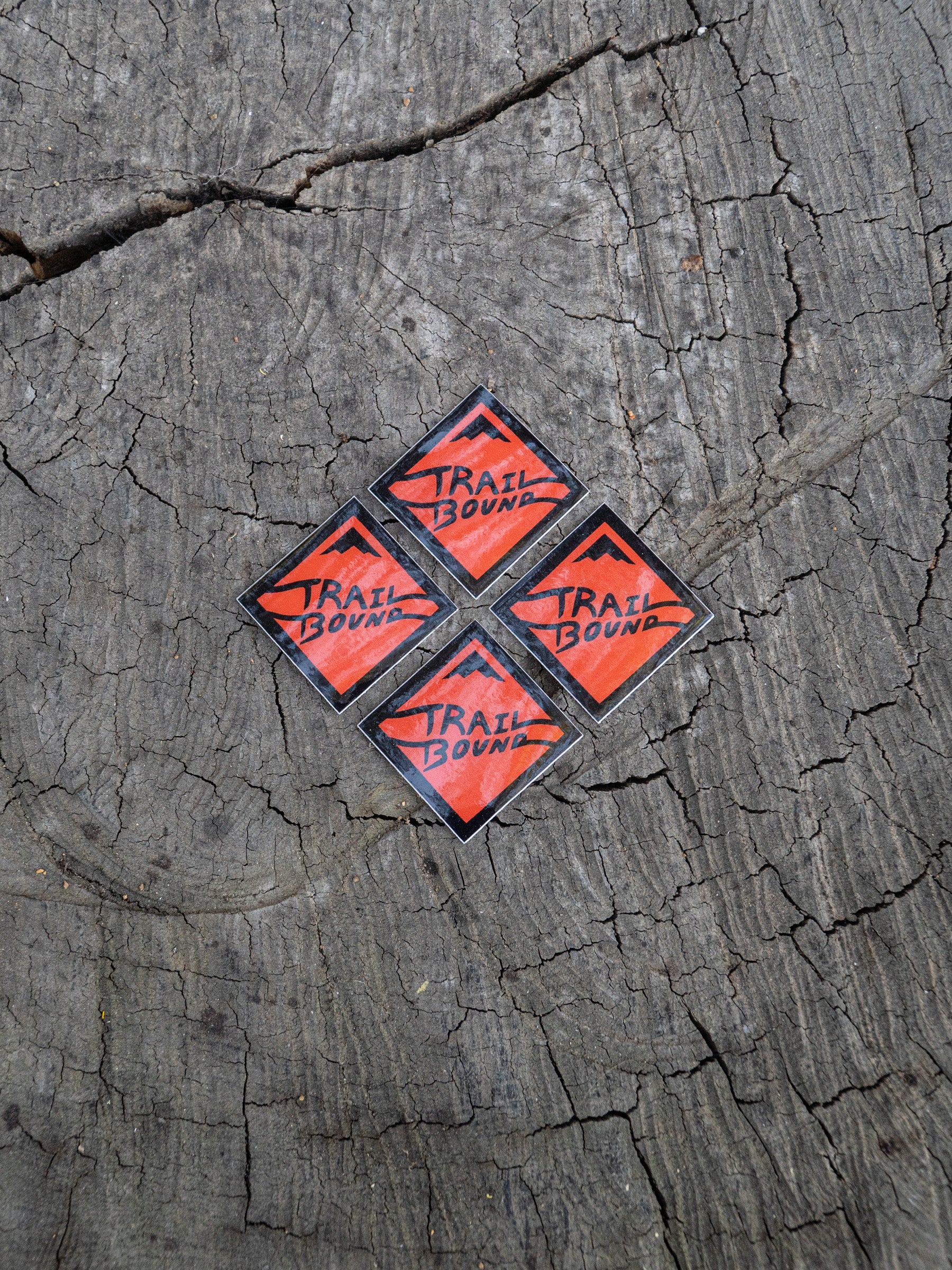 Trailbound Diamond Small Stickers 4 Pack