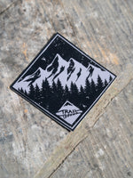 Mountain Tree Sticker 4 pack